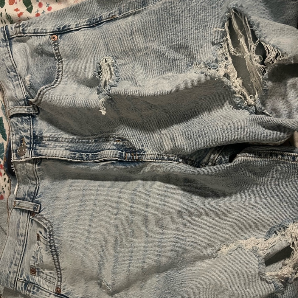 Distressed Light Blue Women's Jeans